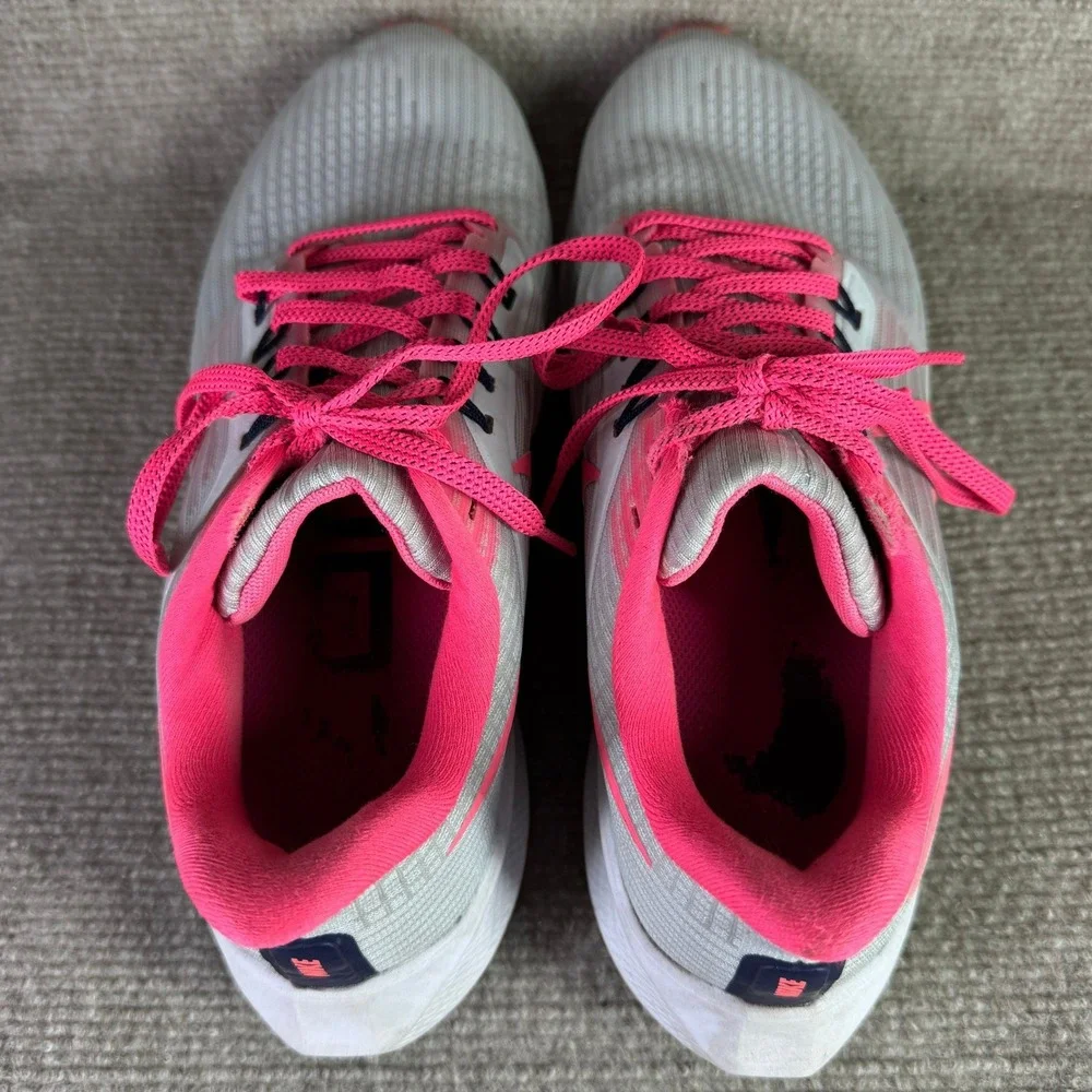Nike Air Zoom‎ Pegasus 39 Womens 8.5 Grey Pink Running Shoes FD0296-001